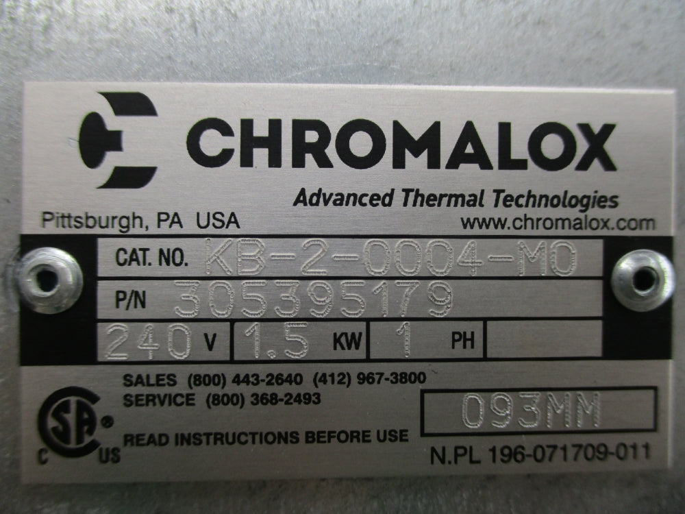 CHROMALOX KB-2-0004-M0 305395179 UNMP