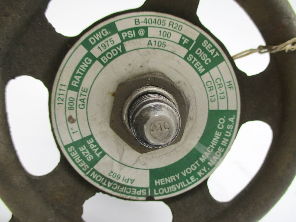 HENRY VOGT 12111 B-40405R20 1975PSI UNMP