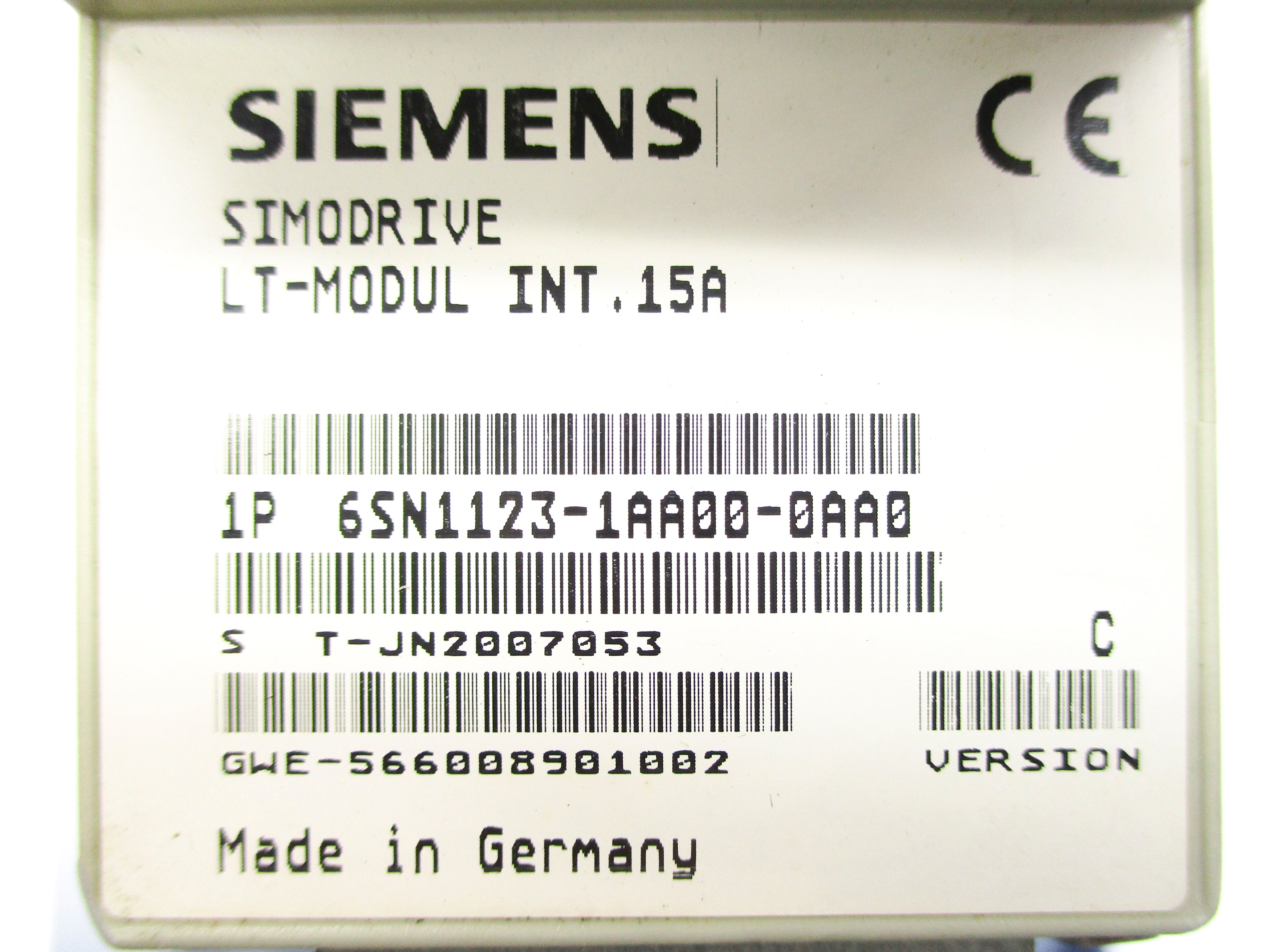 SIEMENS 6SN1123-1AA00-0AA0 (AS PICTURED) NSNP