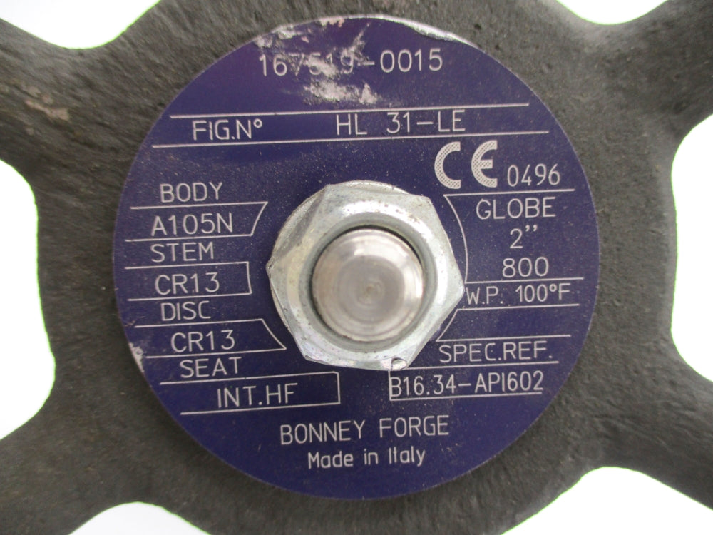 BONNEY FORGE HL31-LE 2-800 UNMP