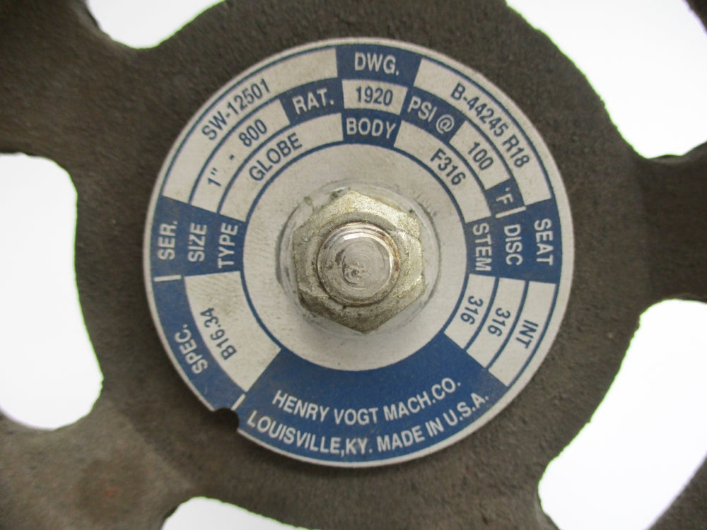 HENRY VOGT SW-12501 B-44245R18 1920PSI UNMP