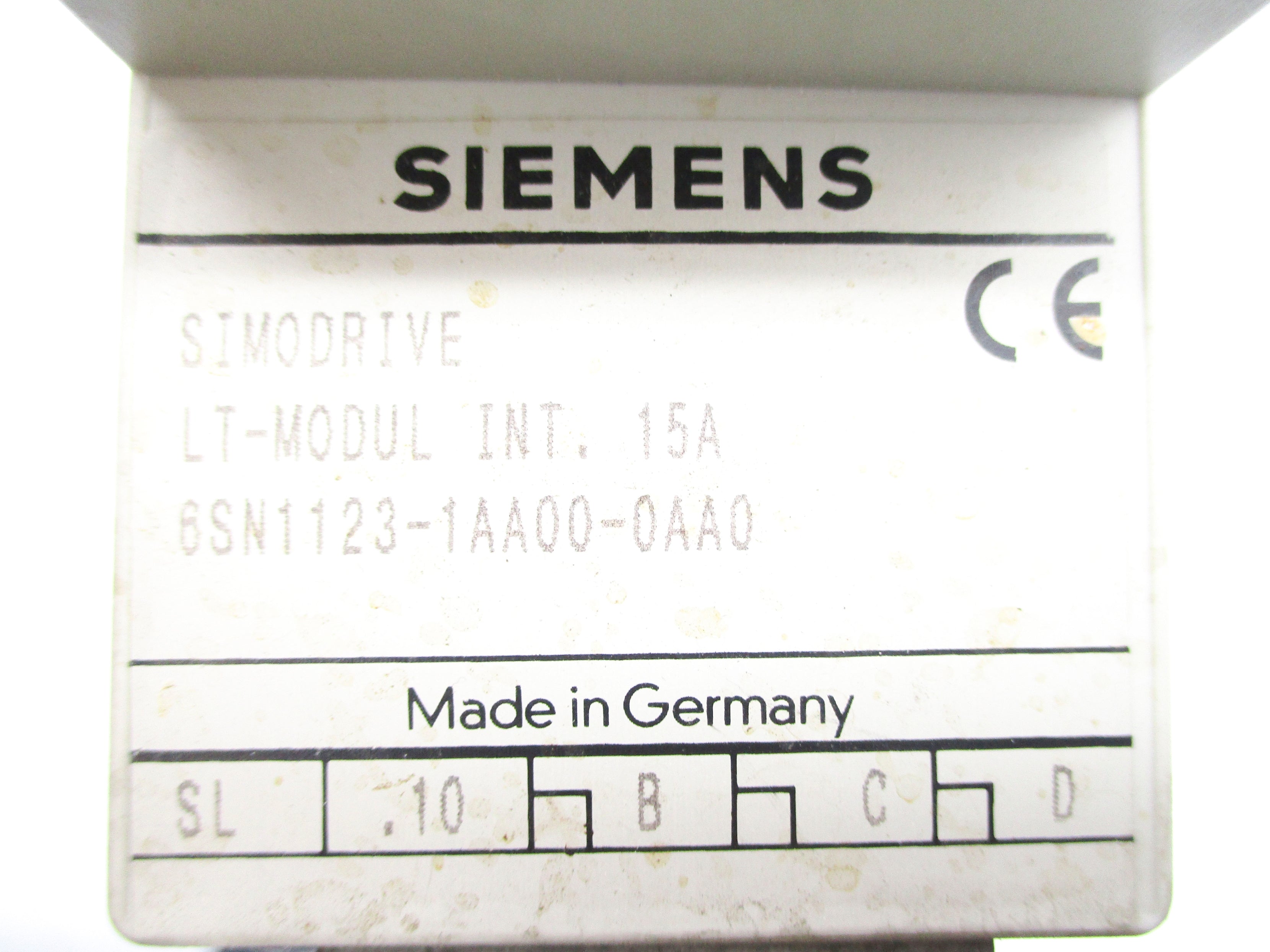 SIEMENS 6SN1123-1AA00-0AA0 (AS PICTURED) UNMP