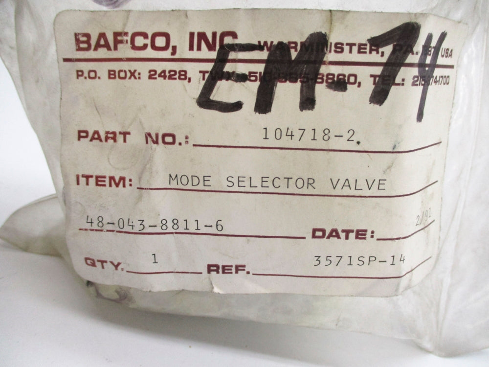 BAFCO 104718-2 NSMP