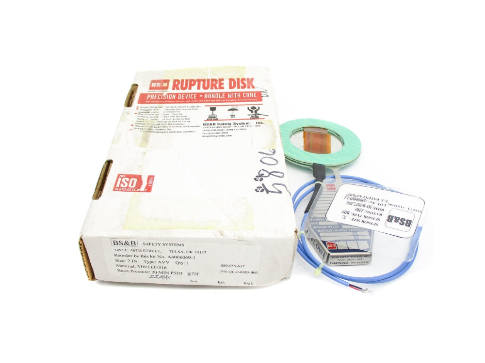 BS&B SAFETY SYSTEMS QC-0-0085-000 AVV-2 20MINPSID 72F NSMP