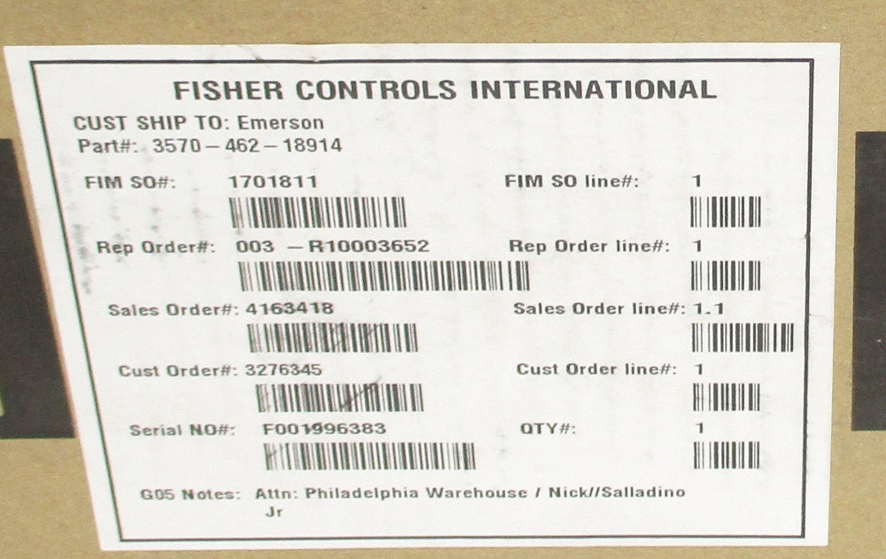 FISHER 3570-462-18914 NSMP