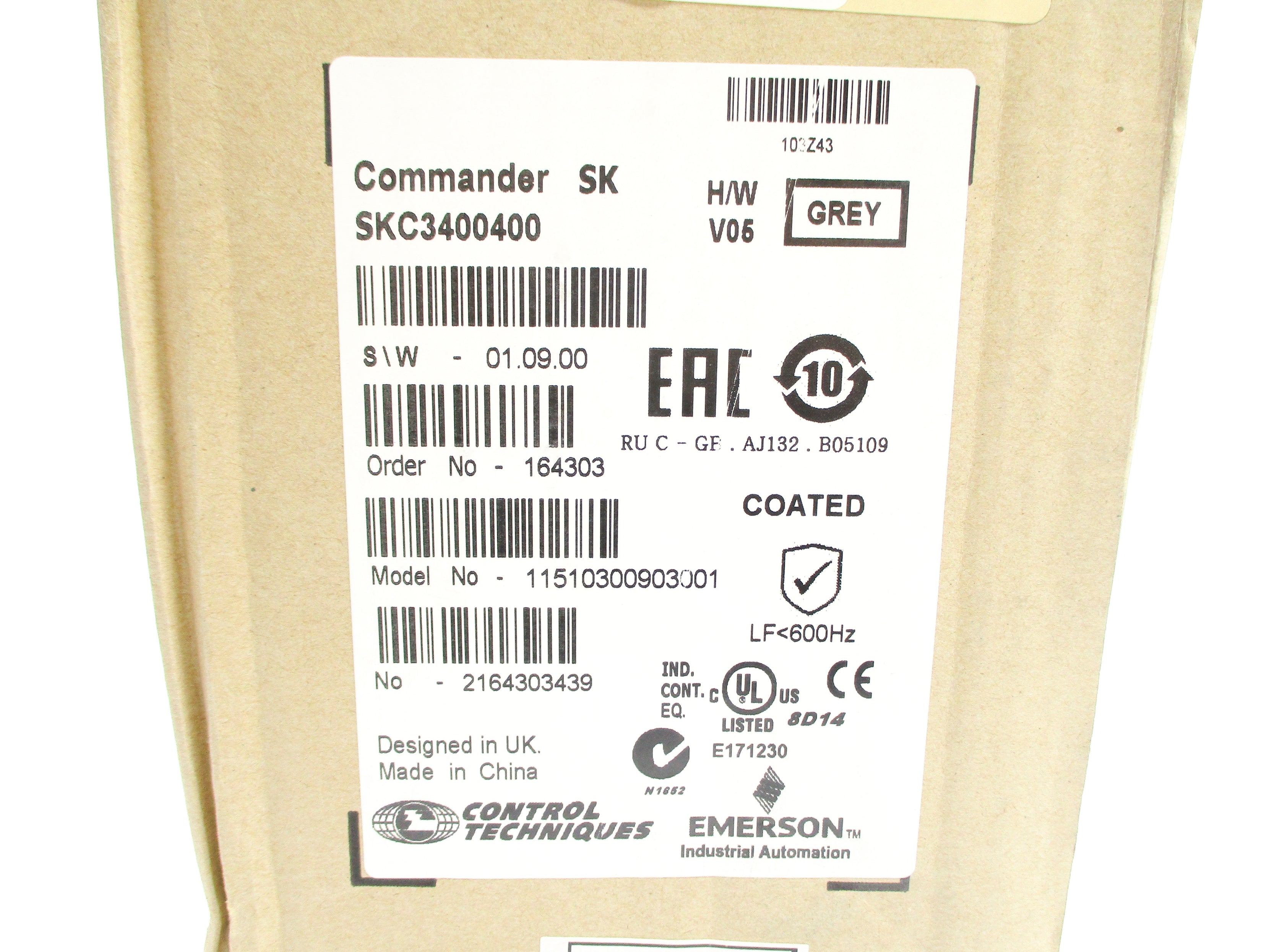 CONTROL TECHNIQUES SKC3400400 NSMP