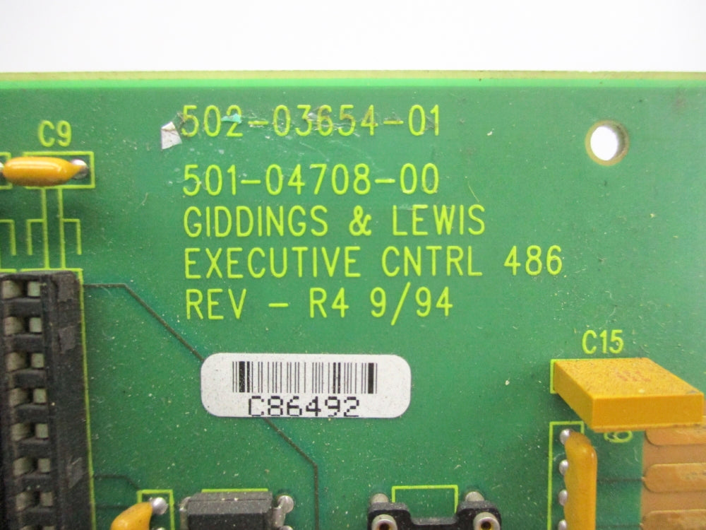 GIDDINGS & LEWIS 501-04708-00 REV. R4 UNMP