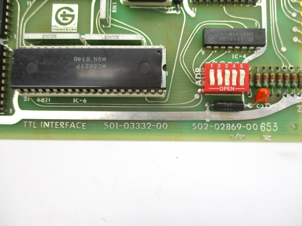 GIDDINGS & LEWIS 501-03332-00 UNMP