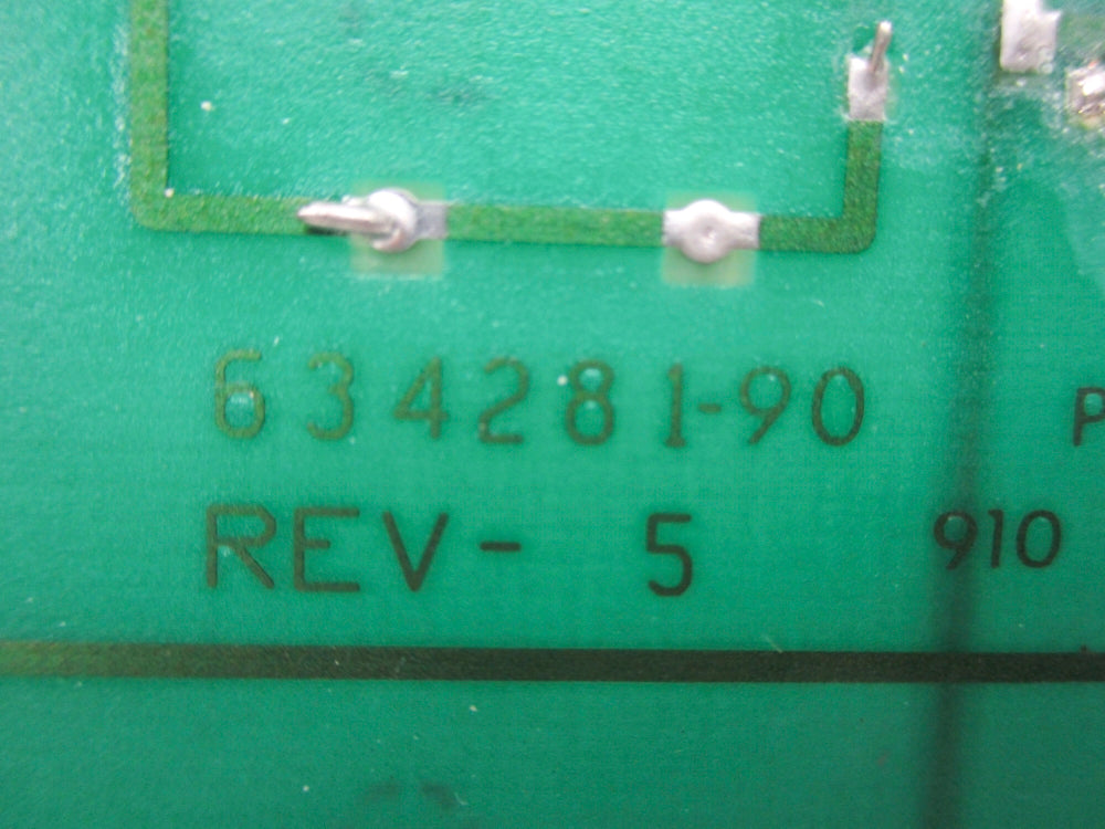 INDUSTRIAL SPARE PART 634281-90 REV. 5 UNMP