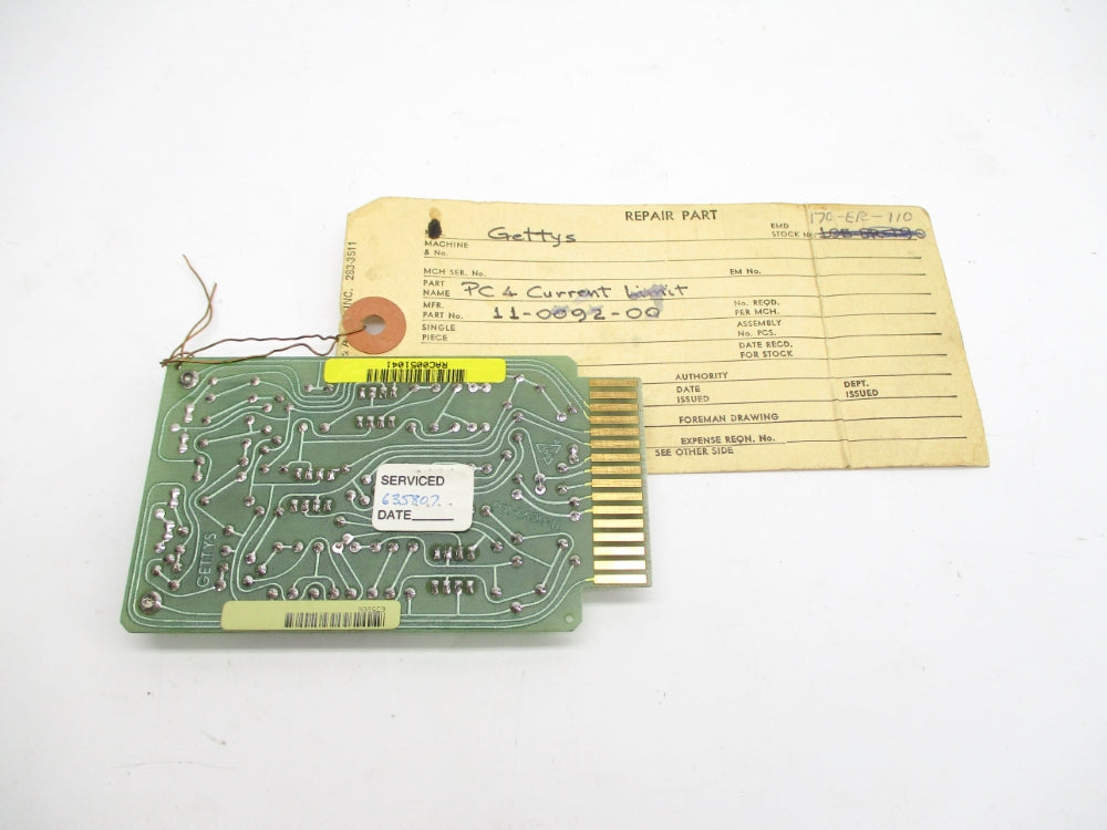 GETTYS 11-0092-00 REV. D REMAN