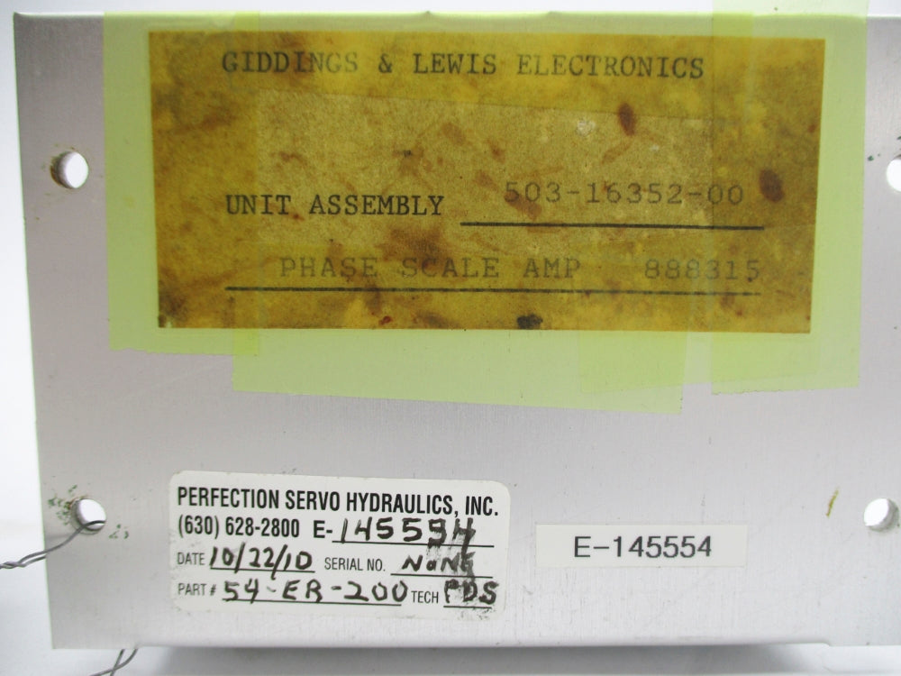 GIDDINGS & LEWIS 503-16352-00 REMAN
