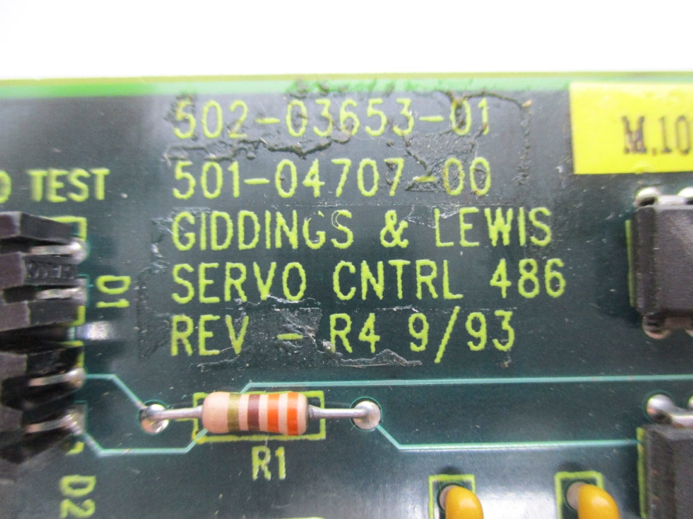 GIDDINGS & LEWIS 502-03653-01 REV. R4 REMAN