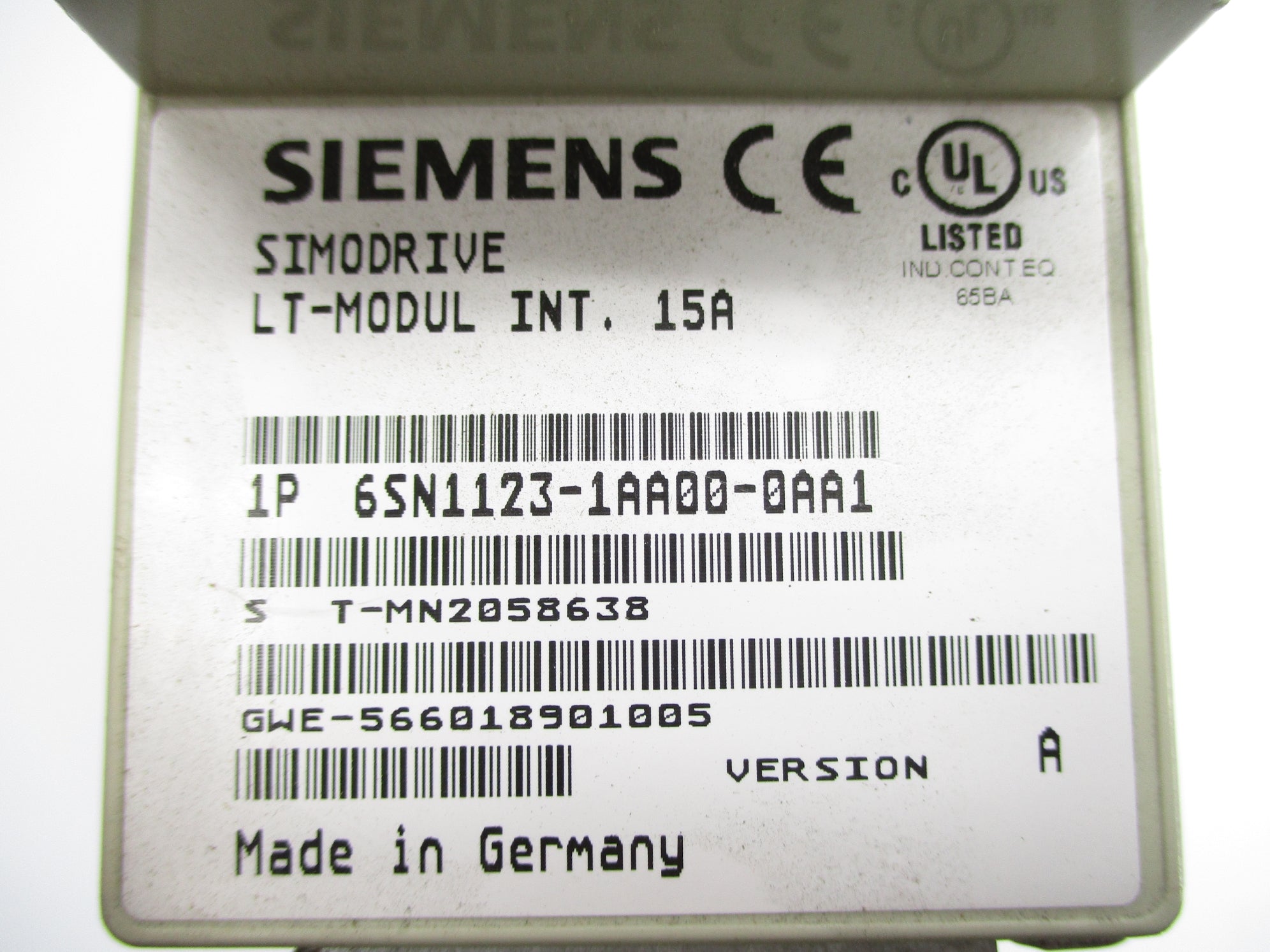 SIEMENS 6SN1123-1AA00-0AA1 (AS PICTURED) NSNP