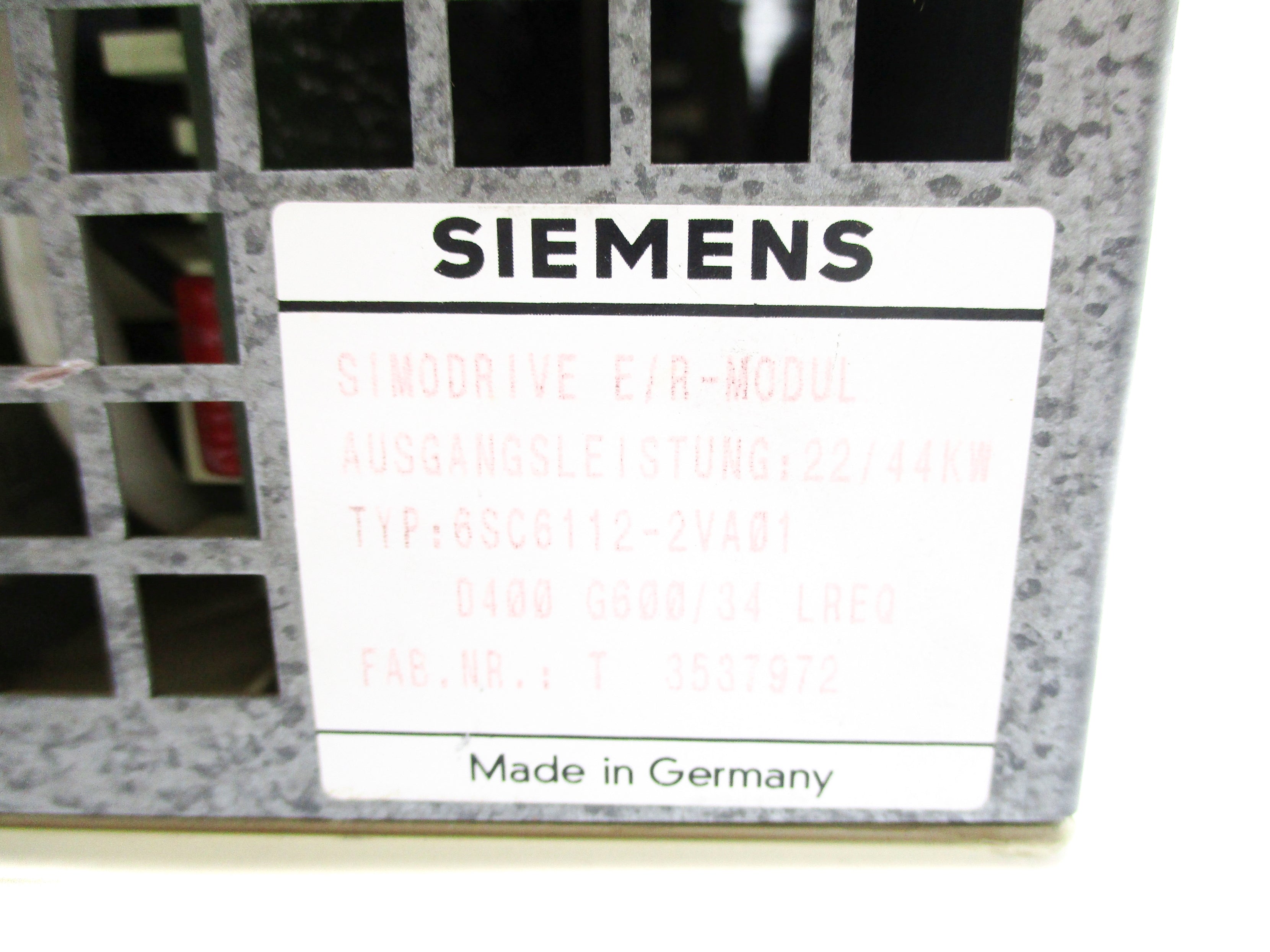 SIEMENS 6SC6112-2VA01 UNMP