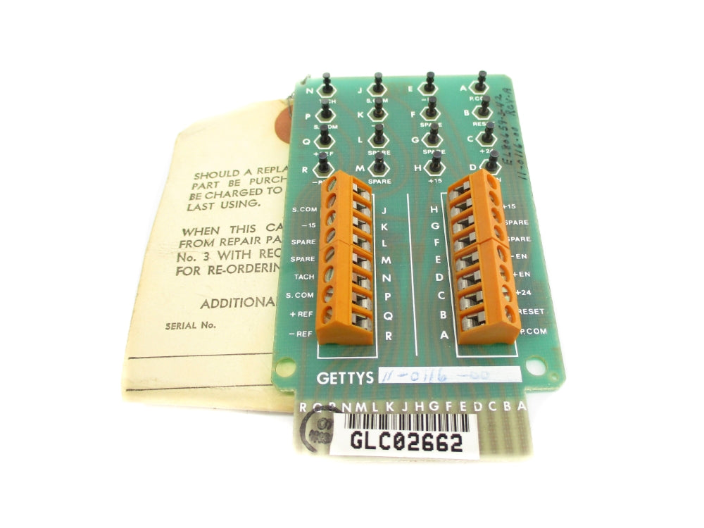 GETTYS 11-0116-00 REV. A REMAN