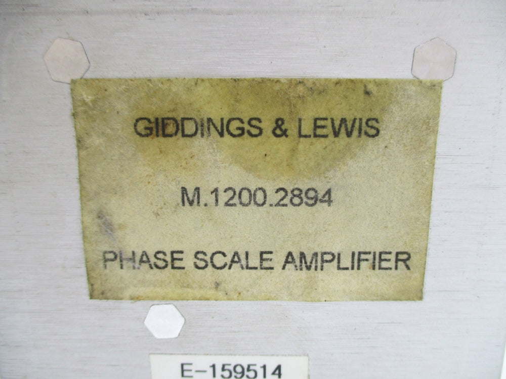 GIDDINGS & LEWIS M.1200.2894 REMAN