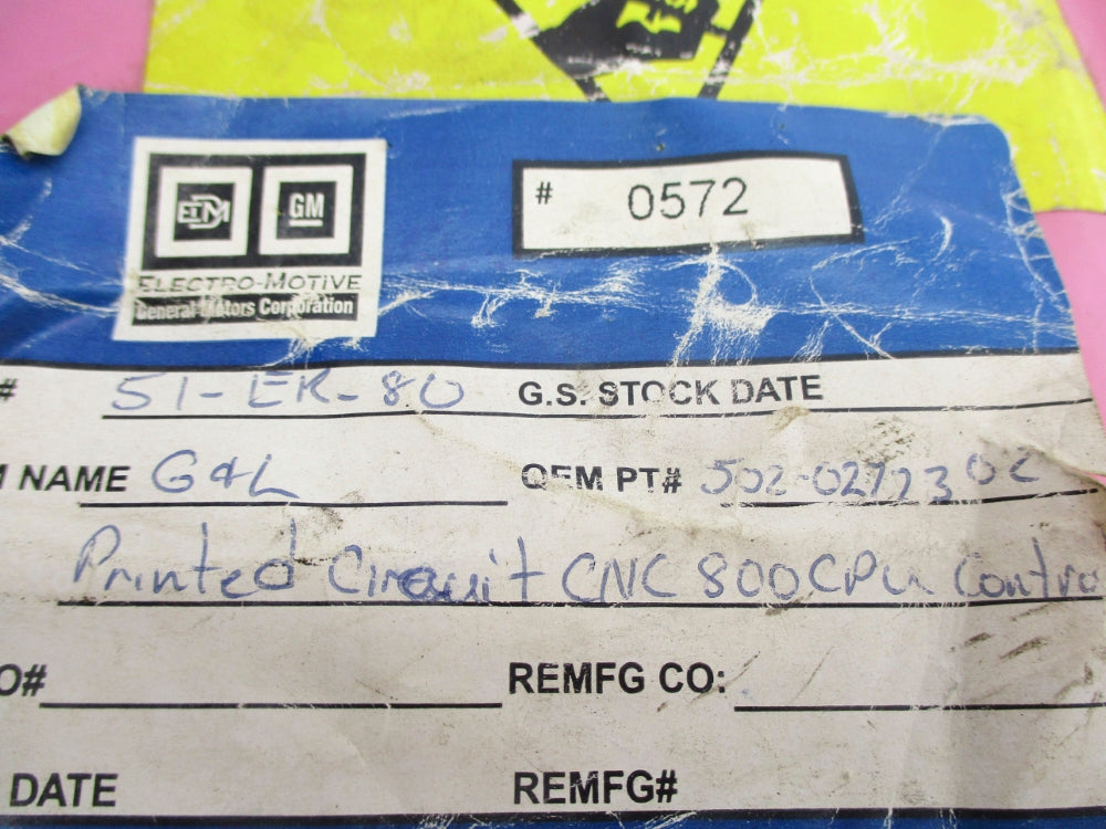 GIDDINGS & LEWIS 502-02723-02 REMAN