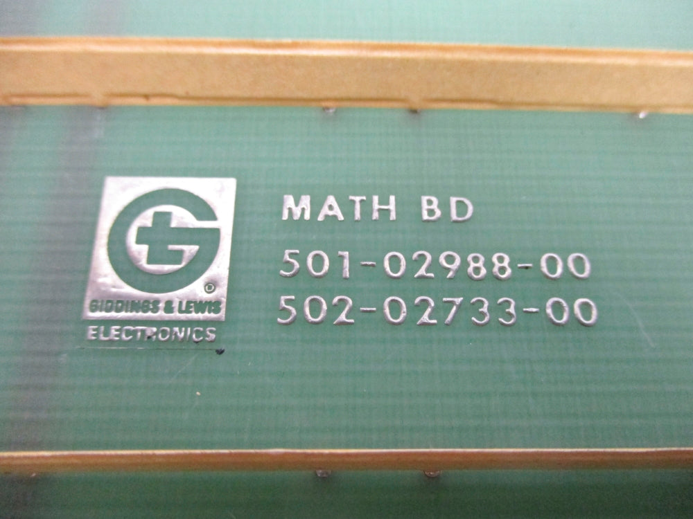 GIDDINGS & LEWIS 501-02988-00 REMAN
