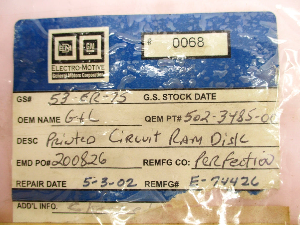 GIDDINGS & LEWIS 502-03485-00 REMAN