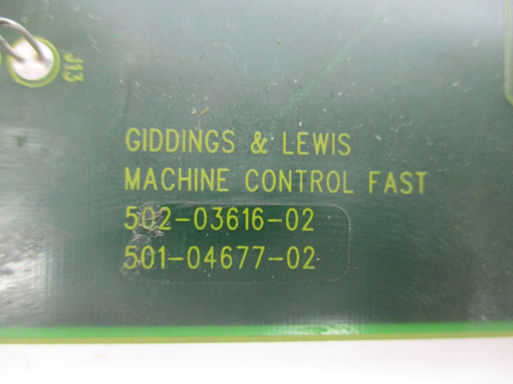 GIDDINGS & LEWIS 502-03616-02 UNMP