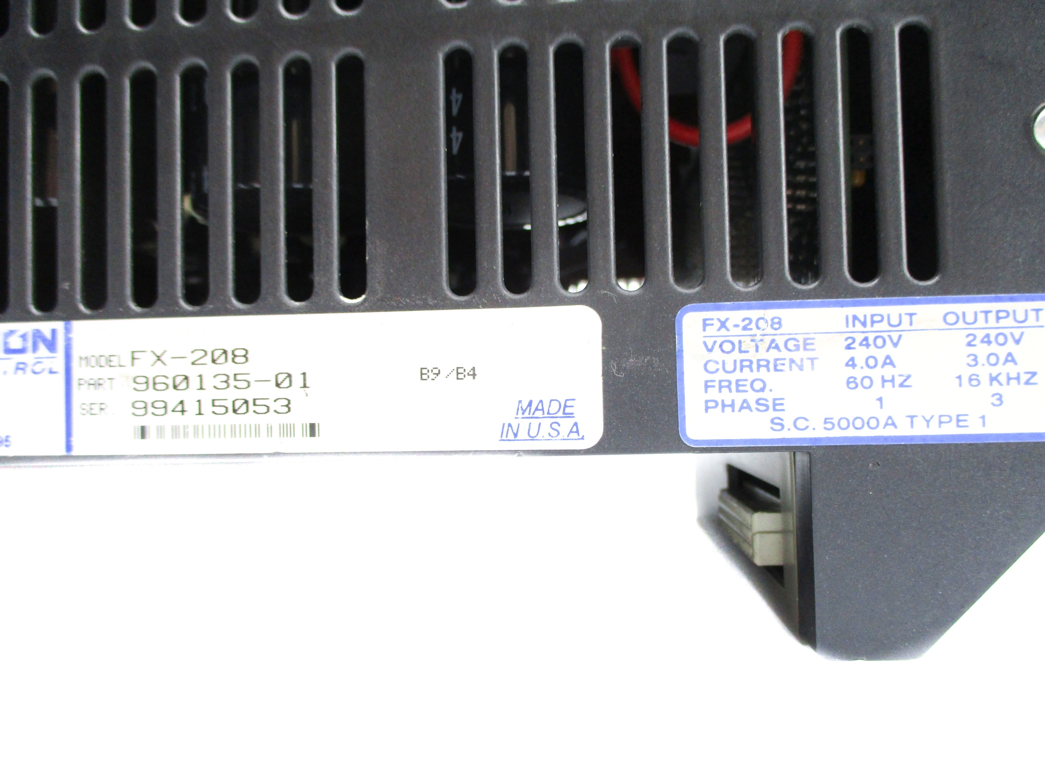 EMERSON FX-208 960135-01 NSNP