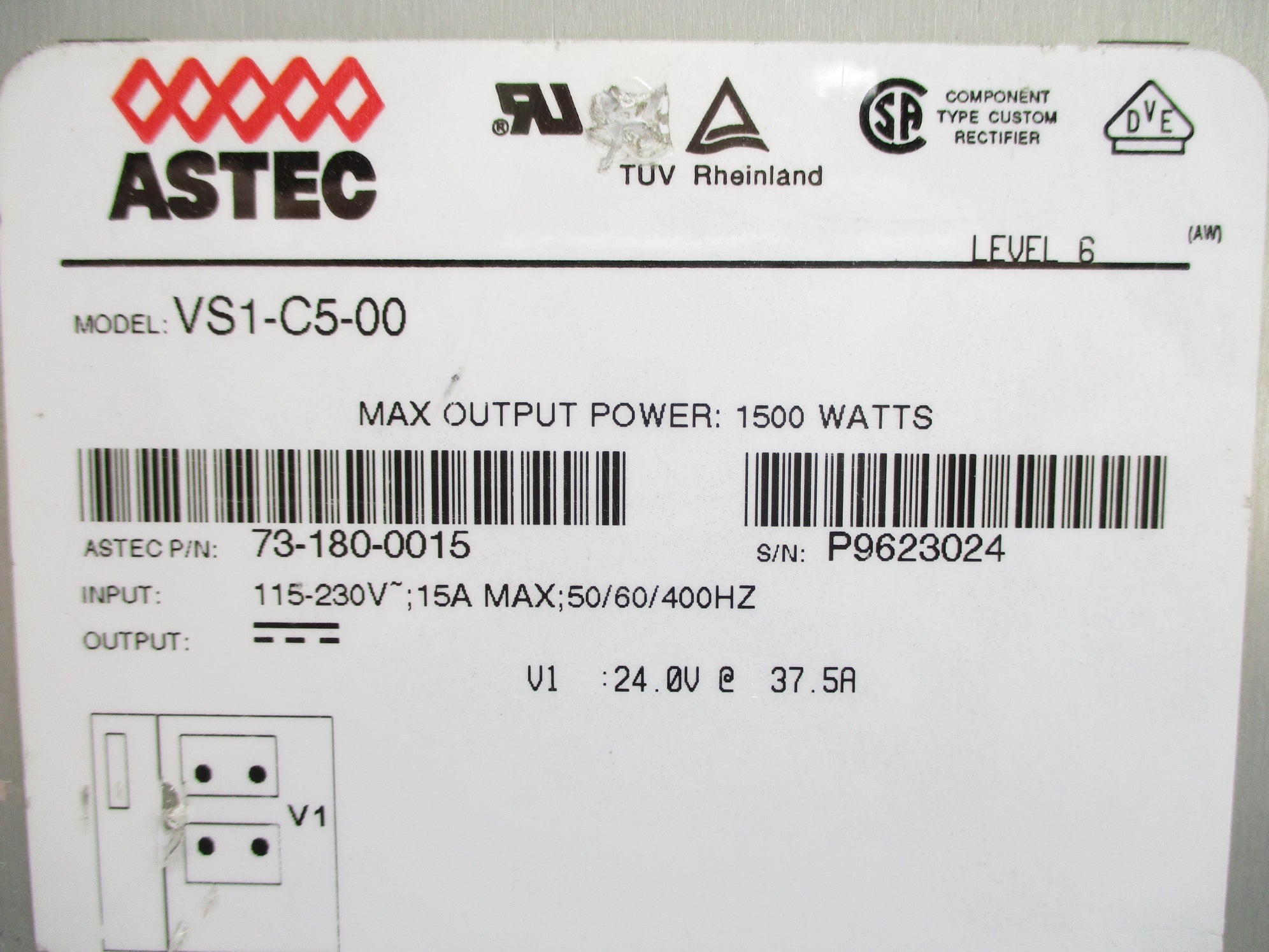 ASTEC 73-180-0015 VS1-C5-00 NSNP