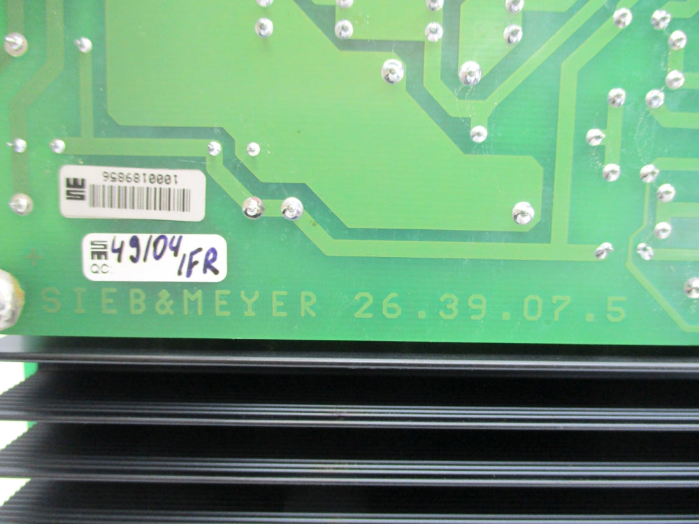 SIEB&MEYER R-SERVO 5.1 26.39.058.2 REV. 3 UNMP