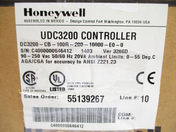 HONEYWELL DC3200-CB-100R-200-10000-E0-0 NSMP