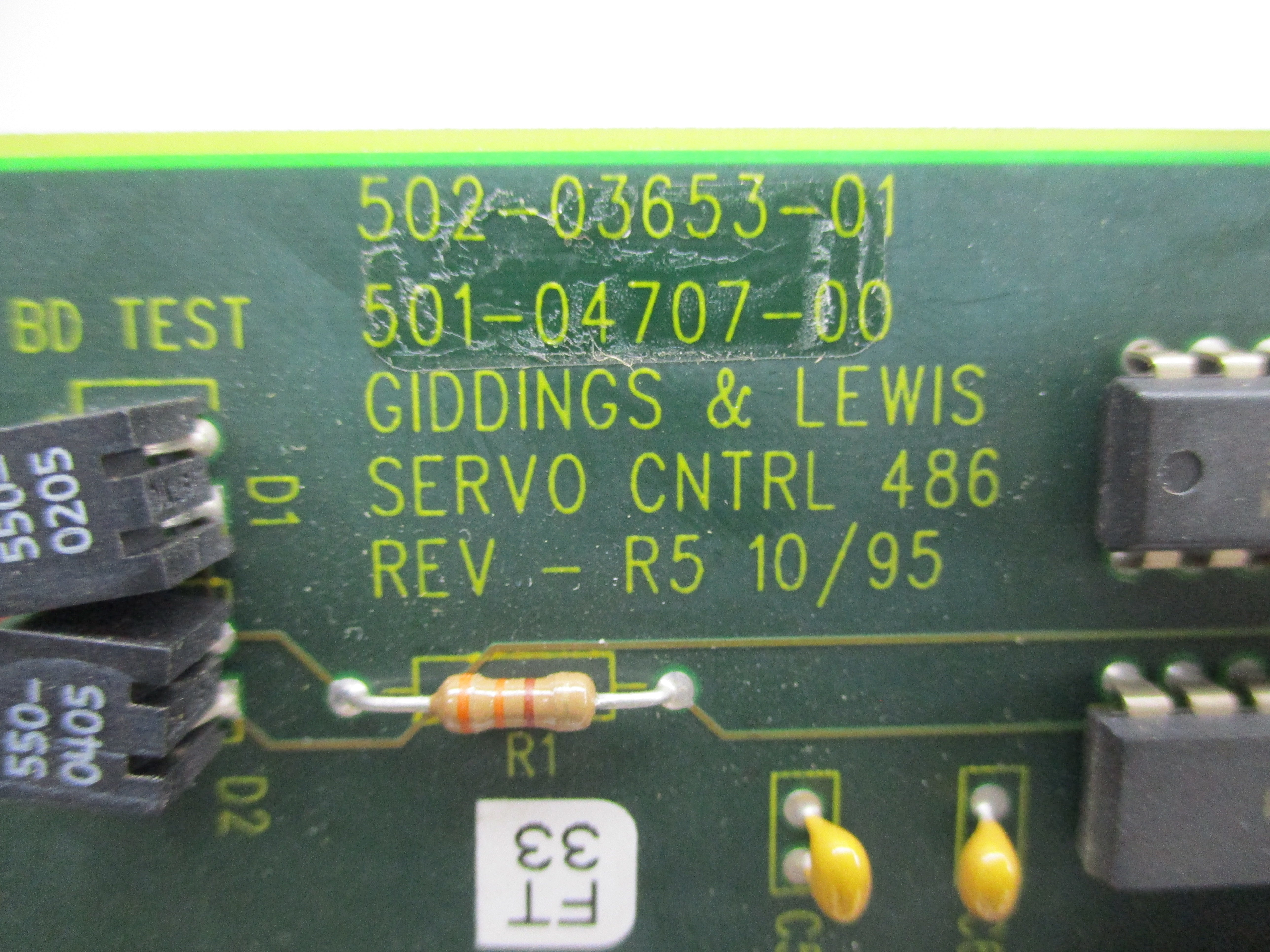 GIDDINGS & LEWIS 502-03653-01 REV. R5 UNMP