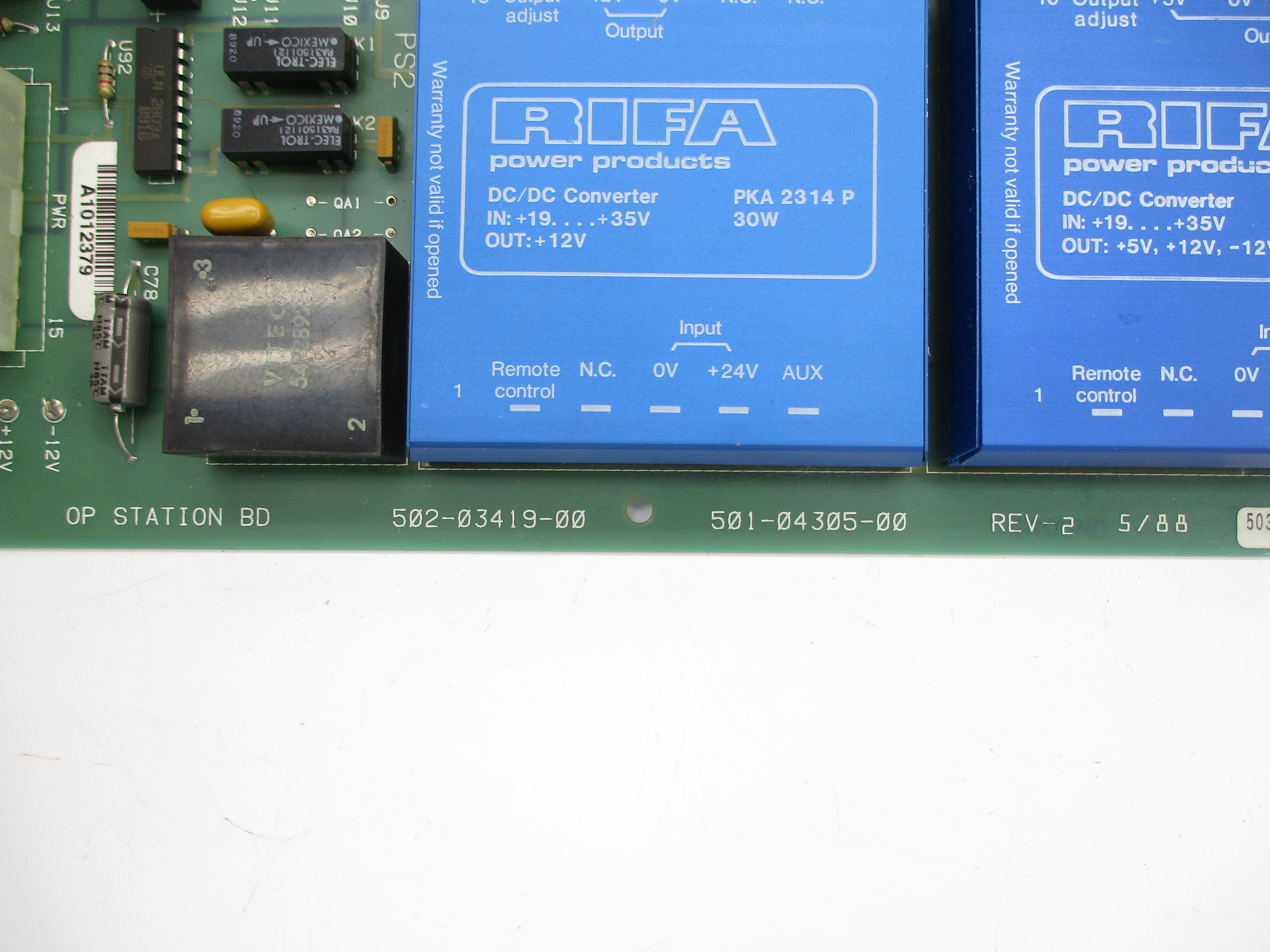 GIDDINGS & LEWIS 502-03419-00 501-04305-00 REV. 2 UNMP