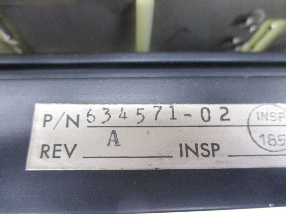 INDUSTRIAL SPARE PART 634571-02 REV. A UNMP