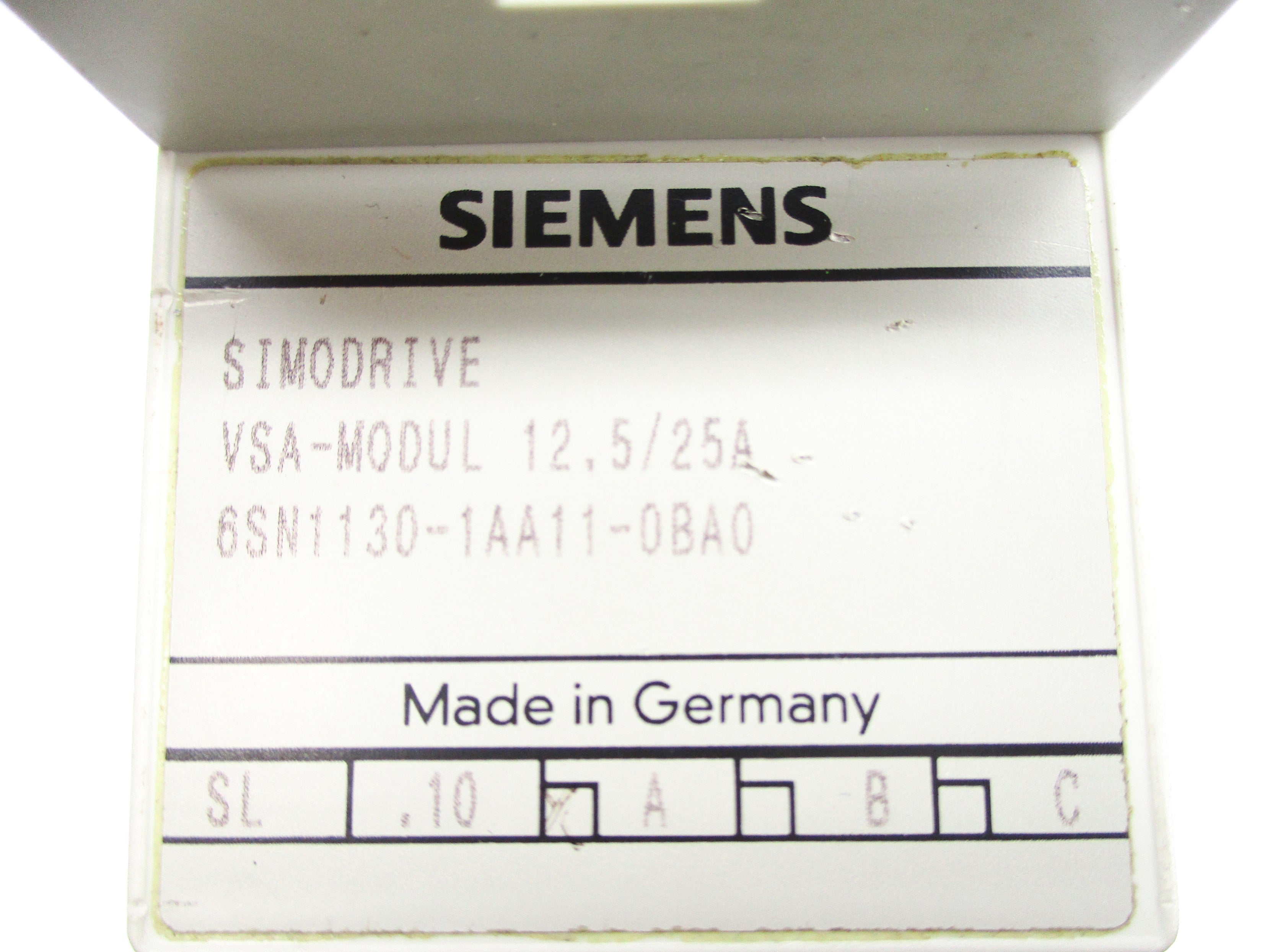 SIEMENS 6SN1130-1AA11-0BA0 NSNP