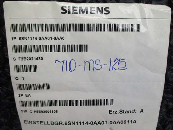 SIEMENS 6SN1114-0AA01-0AA0 NSMP