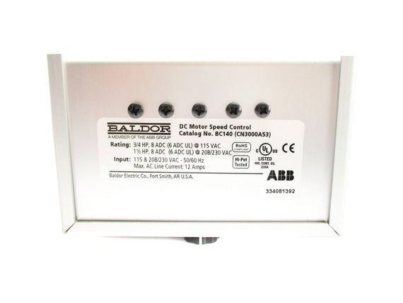 BALDOR BC140 CN3000A53 NSMP