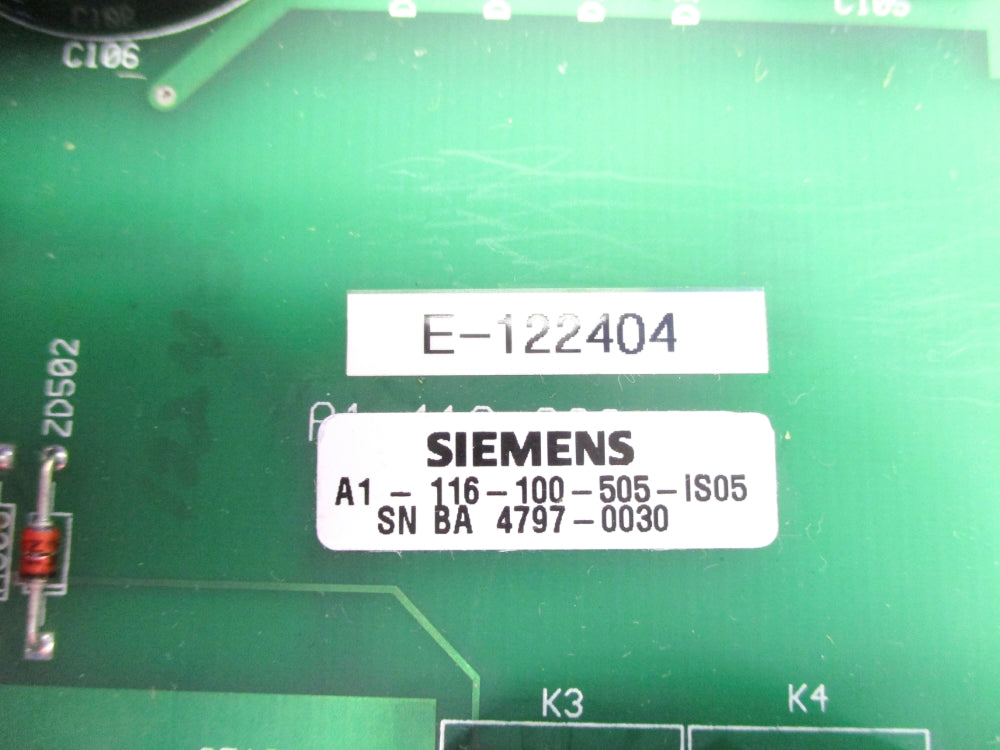 SIEMENS A1-116-100-505-IS05 UNMP