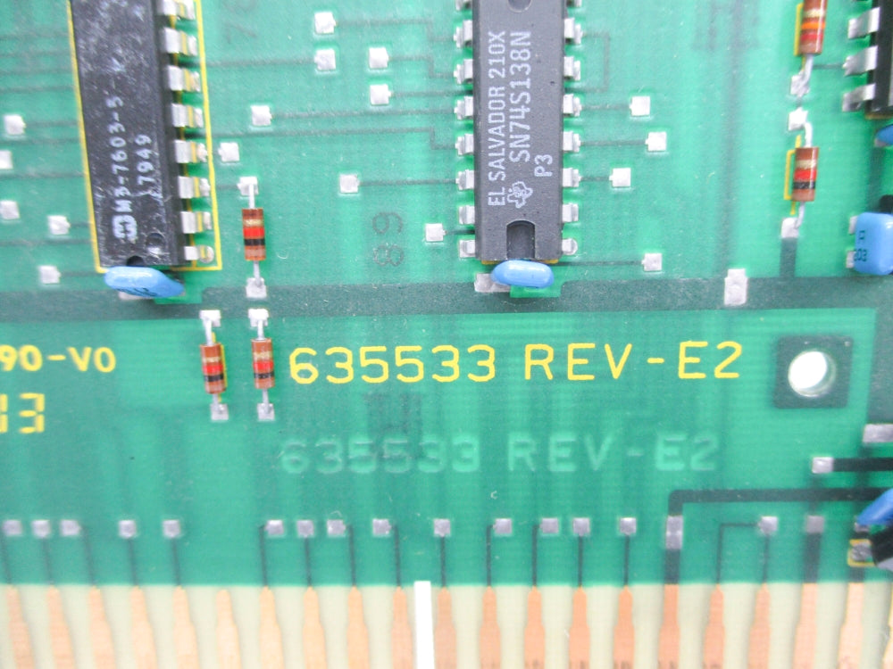 INDUSTRIAL SPARE PART 635533 REV. E2 UNMP