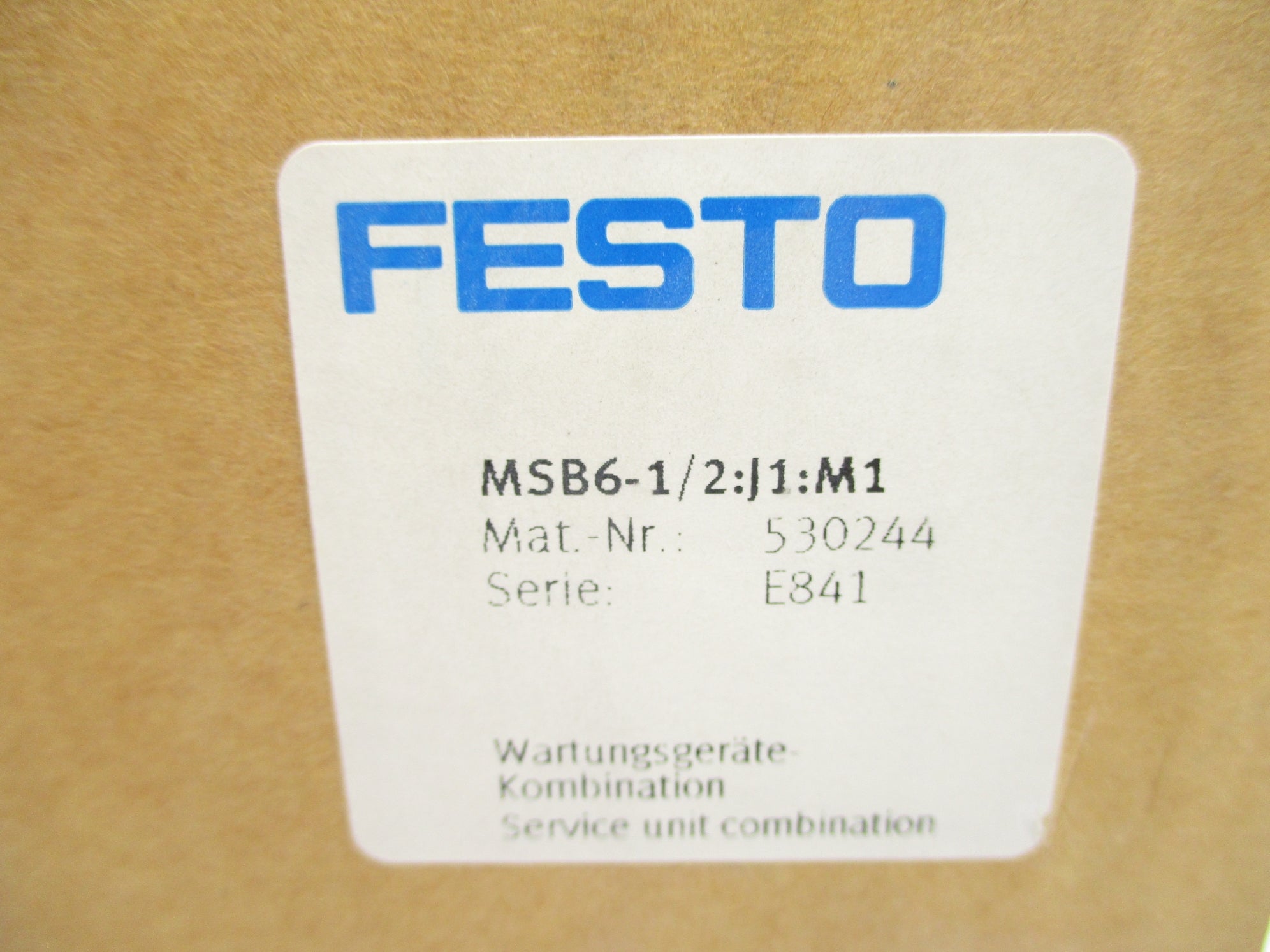 FESTO MSB6-1/2:J1:M1 180/240/300PSI NSMP