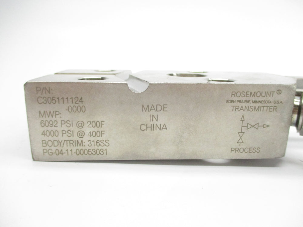 ROSEMOUNT C305111124-0000 4000/6092PSI NSNP