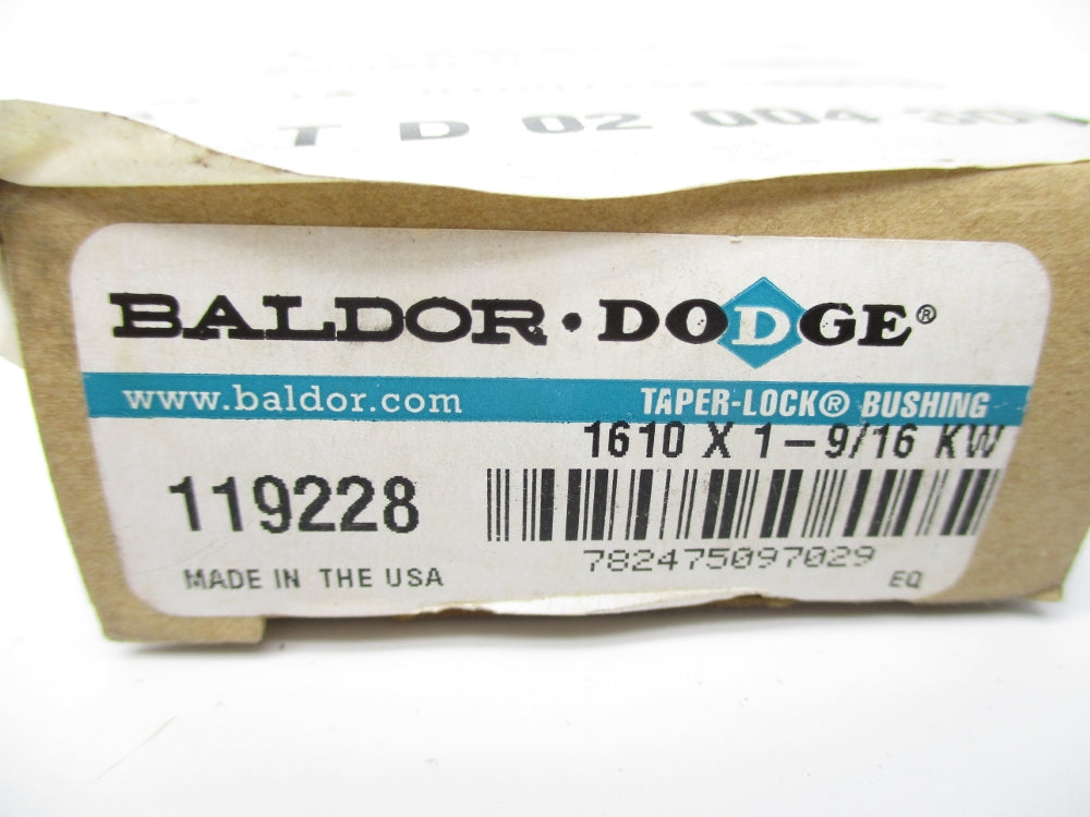 BALDOR DODGE 119228 1610X1-9/16KW NSMP