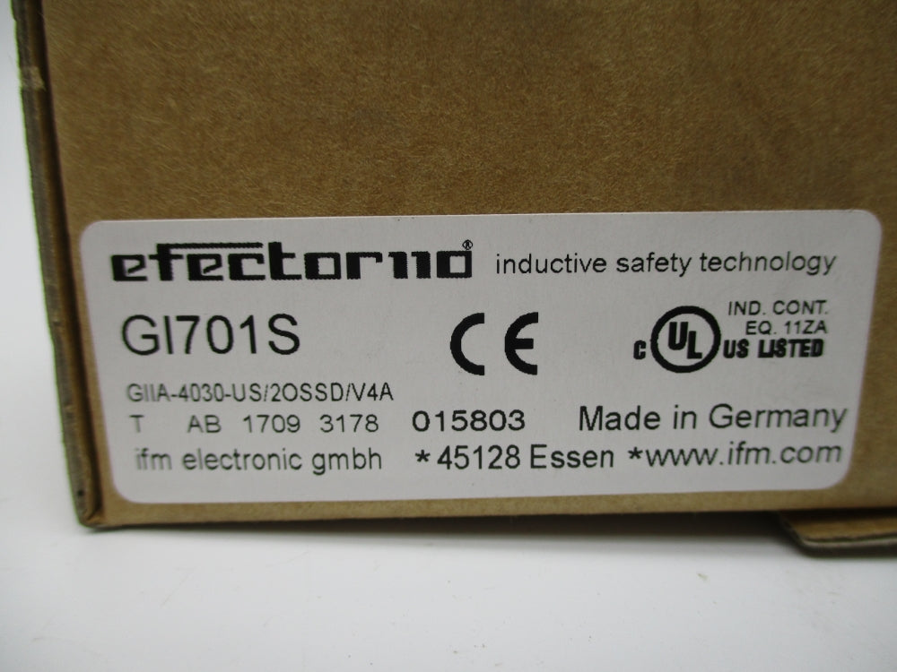 IFM EFECTOR GI701S GIIA-4030-US/2OSSD/V4A NSFS