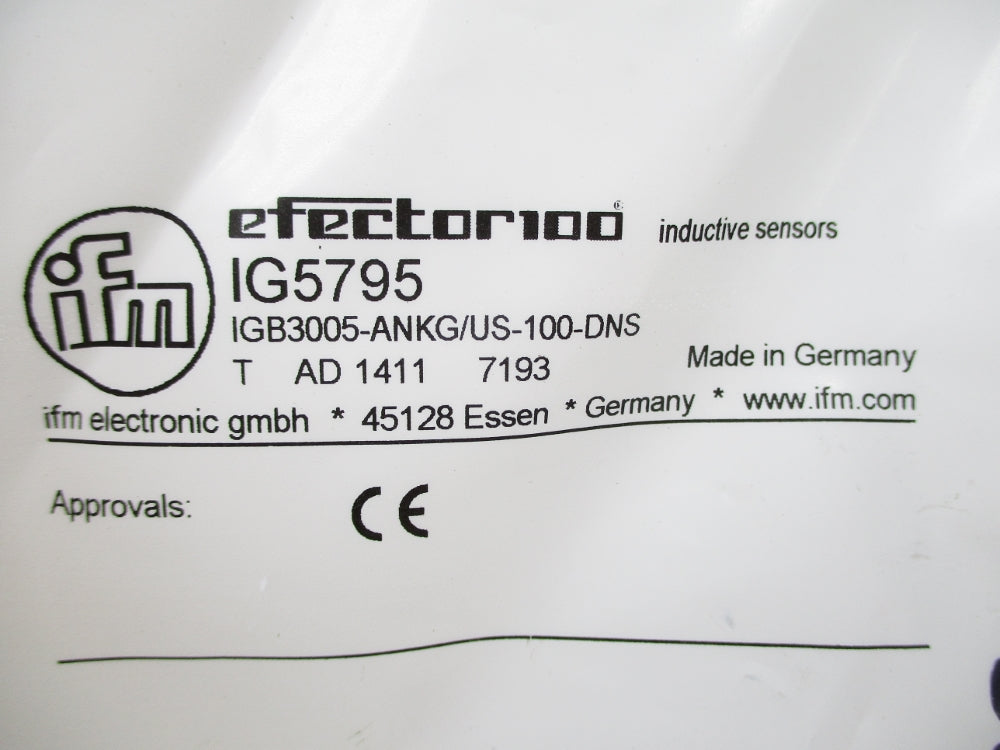 IFM EFECTOR IGB3005-ANKG/US-100-DNS IG5795 NSMP