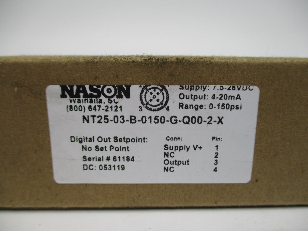NASON NT25-03-B-0150-G-Q00-2-X 0-150PSI NSMP
