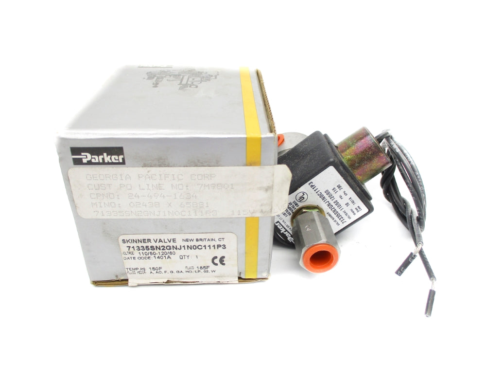 PARKER 71335SN2GNJ1N0C111P3 110/120V 115PSI 1/16" NSMP