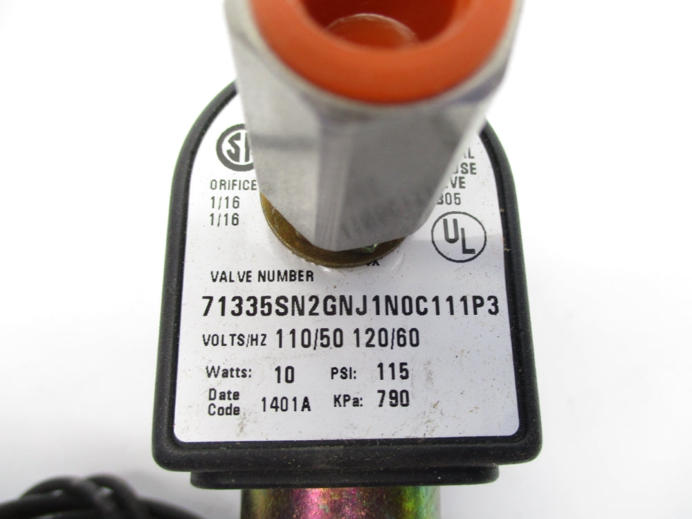 PARKER 71335SN2GNJ1N0C111P3 110/120V 115PSI 1/16" NSMP