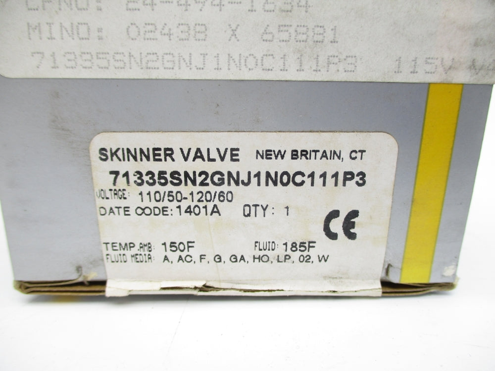 PARKER 71335SN2GNJ1N0C111P3 110/120V 115PSI 1/16" NSMP