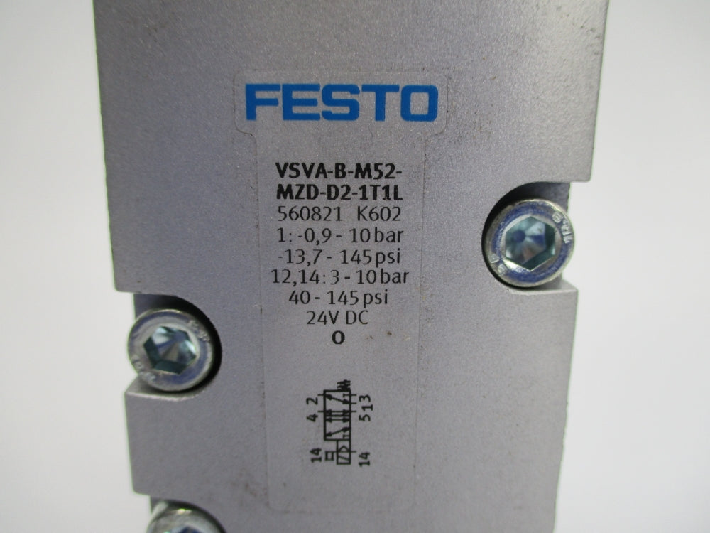 FESTO VSVA-B-M52-MZD-D2-1T1L 560821 40-145PSI 24VDC NSNP