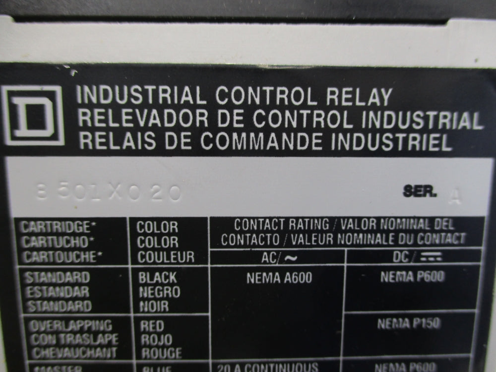 SQUARE D 8501XO20V02 SER. A 110/120V NSNP