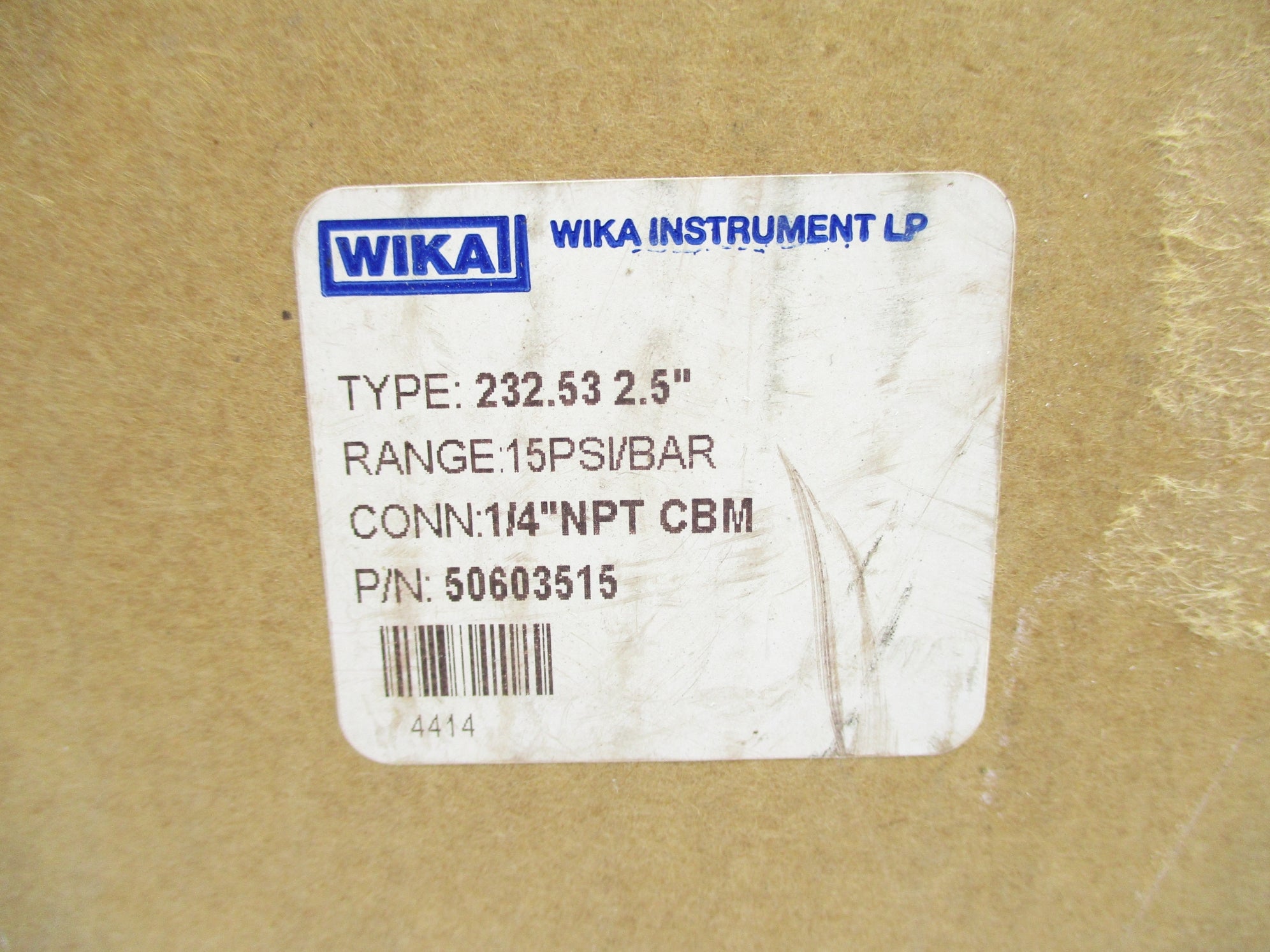 WIKA 50603515 15PSI NSMP