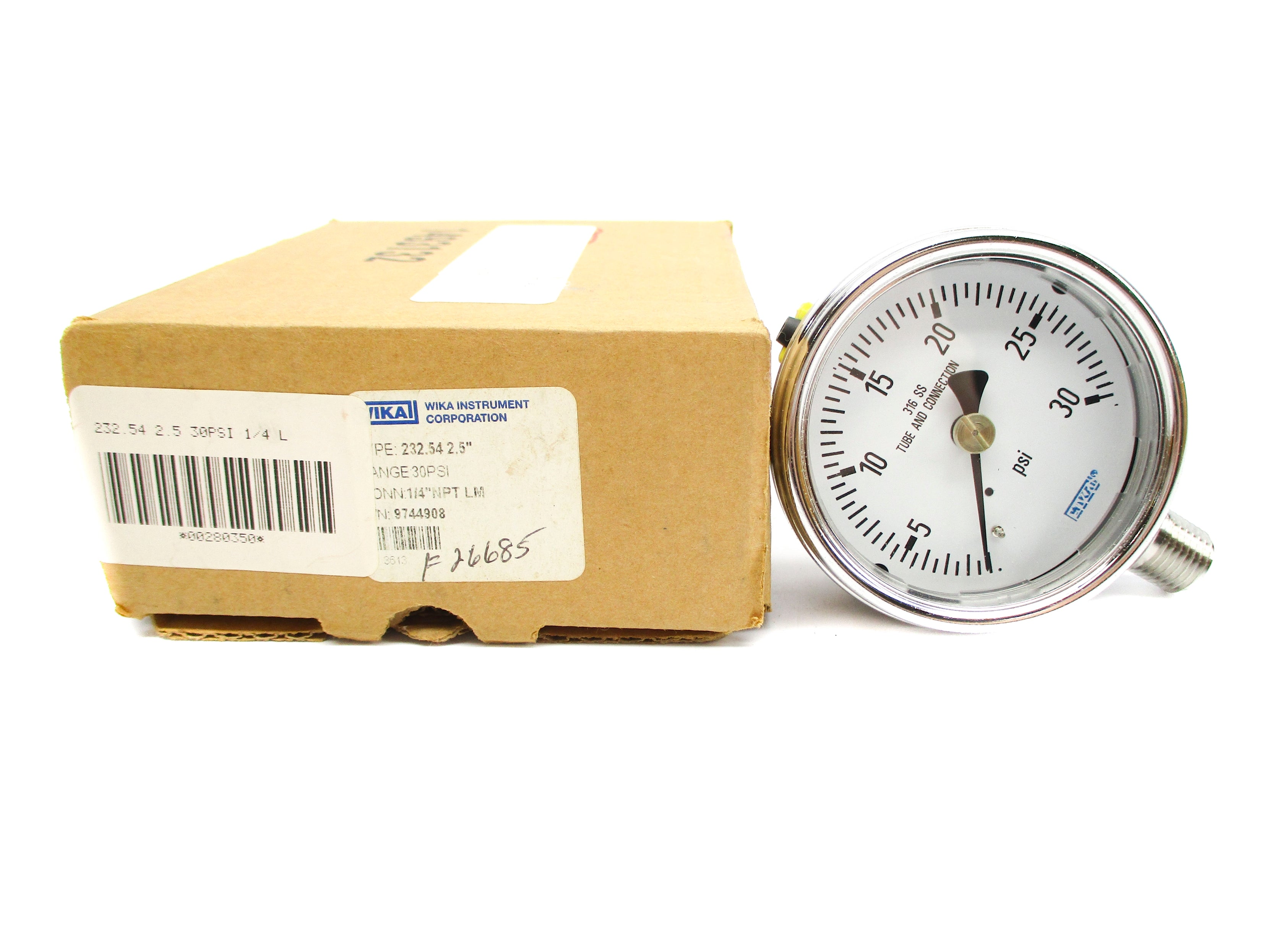 WIKA 9744908 30PSI 2.5" NSMP