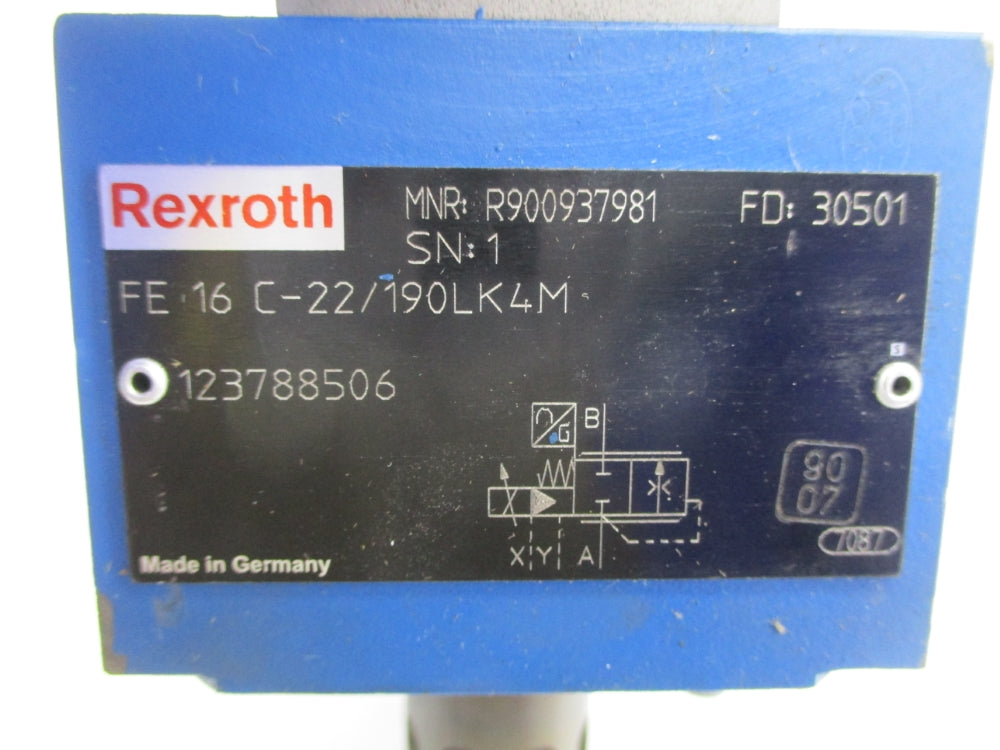 REXROTH R900937981 FE16C-22/190LK4M (AS PICTURED) NSNP